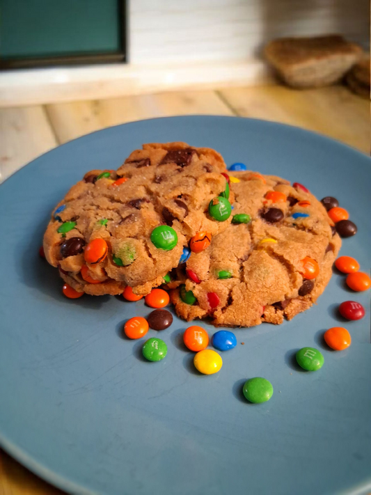 M&M chocolate chip cookies